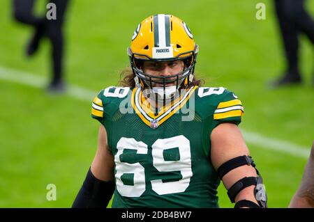 Green Bay, WI, USA. 15th Nov, 2020. Green Bay Packers quarterback Aaron  Rodgers #12 talks with the FOX Sports after the NFL Football game between  the Jacksonville Jaguars and the Green Bay