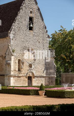 Milandes, France - September 4, 2018: Chateau des Milandes, a castle  in the Dordogne, from the forties to the sixties of the twentieth century belong Stock Photo