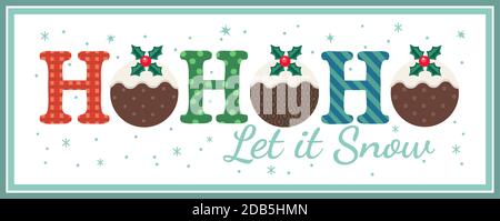 Hand drawn Christmas flat color vector decoration Stock Vector