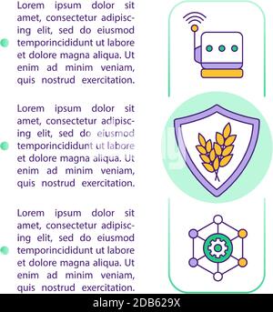 Agricultural productivity concept icon with text Stock Vector