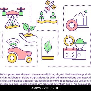 Farm management concept icon with text Stock Vector
