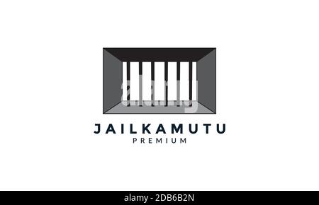 iron of jail or prison logo icon vector illustration design Stock Vector