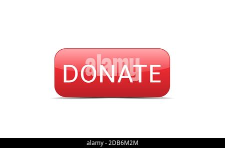 Donate button icon Stock Vector