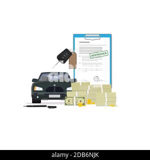 Car loan vector illustration Stock Vector