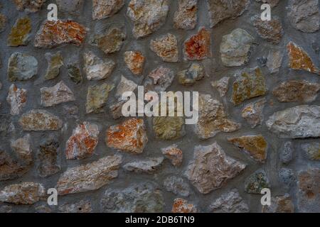 Medieval stone wall for background. High quality photo Stock Photo