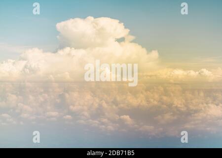 Cloud viewed from Airplane Stock Photo