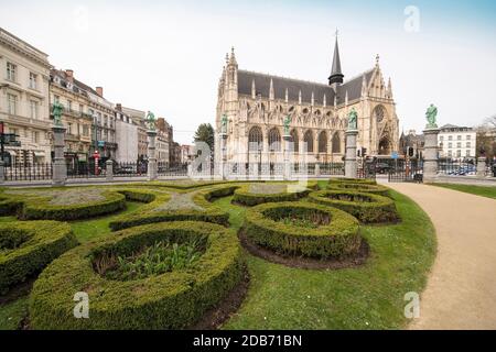 Ãƒâ€°glise Notre-Dame au Sablon Stock Photo