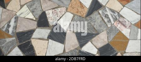wide grey and brown marble texture useful as a background Stock Photo