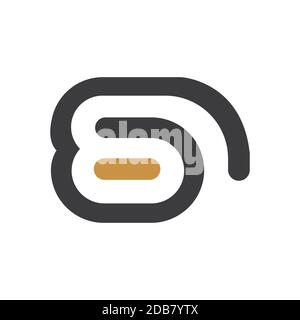 Initial letter bd logo or db logo vector design template Stock Vector