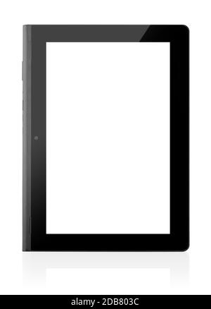 Tablet computer isolated on a white background Stock Photo