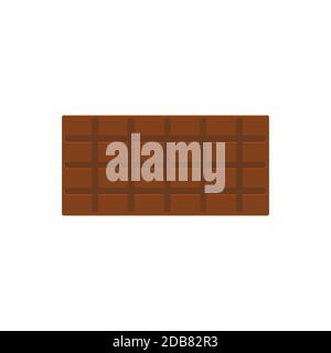Milk chocolate Isolated icon in flat design Stock Vector