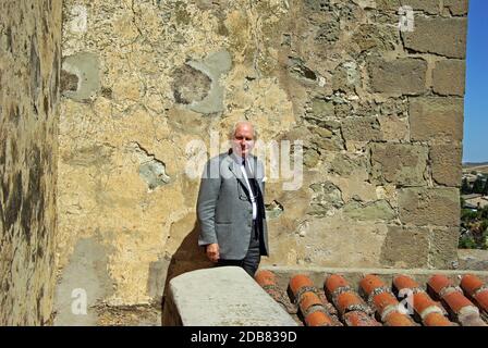 Sanluri, Sardinia, Italy. The count Alberto Villasanta (1927-2015), owner of Villasanta castle Stock Photo