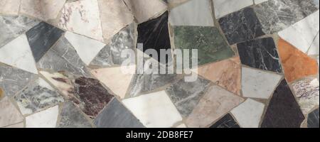 wide grey and brown marble texture useful as a background Stock Photo