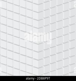 Vector modern creative trends white cube texture Stock Vector