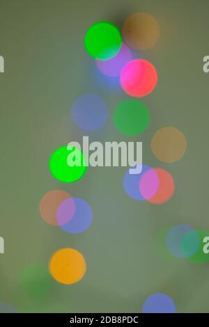 Colour round circle lights as bokeh background Stock Photo