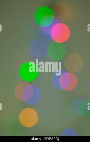Round color lights bokeh out of focus background Stock Photo
