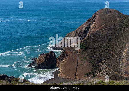 Tennessee Valley in Marin Headlands, California, USA Stock Photo