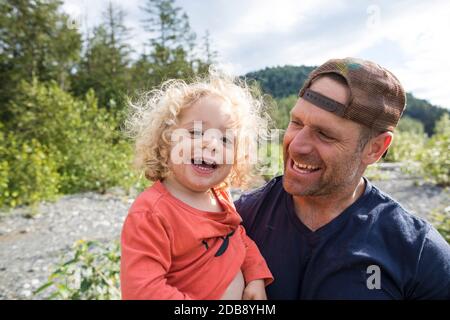 Father and son. Stock Photo