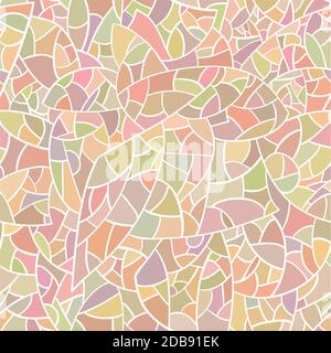 Colorful light glass mosaic. Vector seamless background. Stock Vector