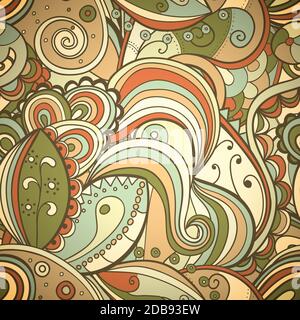 Seamless floral abstract ackground. Stock Vector