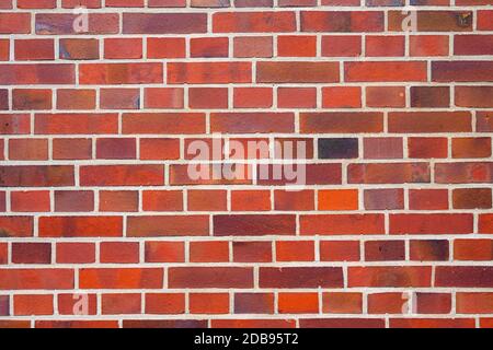 Background from a clean red brick wall Stock Photo