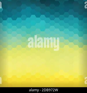 Colorful background made of hexagon elements. Stock Vector