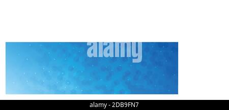 A lot of white dots on a blue background with polygons - Vector illustration Stock Vector