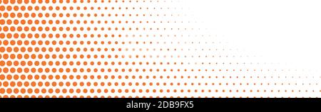 Many dots on a panoramic background - Vector illustration Stock Vector