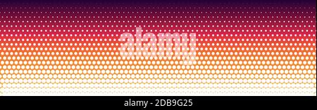 Many dots on a panoramic background - Vector illustration Stock Vector