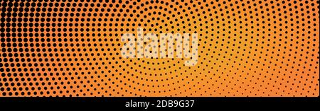 Many dots on a panoramic background - Vector illustration Stock Vector