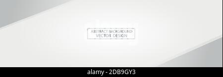 Panoramic abstract background with various shades of gray - Vector illustration Stock Vector