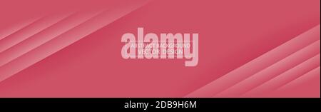 Panoramic abstract background with various shades of red - Vector illustration Stock Vector