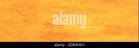 Yellow-orange panoramic background with colored streaks - illustration Stock Vector