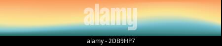 Blurred large panoramic summer background multicolored gradient - illustration Stock Photo