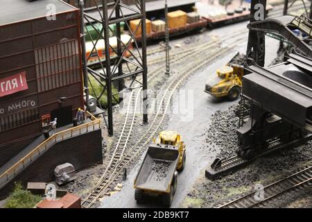 Toy city in a small size, very beautiful and realistic Stock Photo