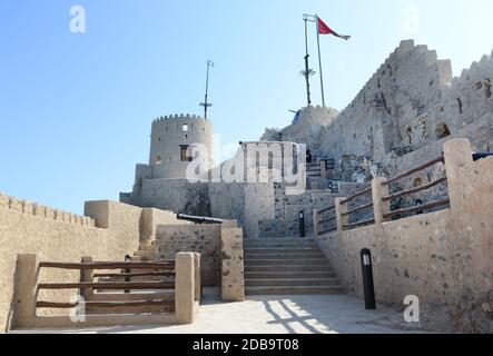 The Mutrah fort near Muscat, Oman. Stock Photo