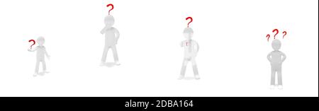 Pak Man with Exclamation Marks Stock Photo