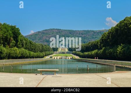 Royal Palace Park of Caserta near Napoli, Italy Stock Photo