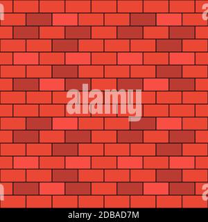 brick wall seamless pattern vector illustration background Stock Vector