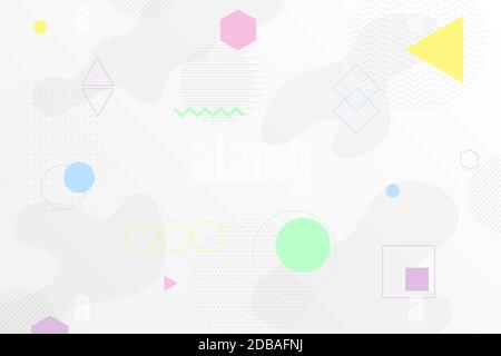 Colorful abstract background using minimal geometry as an element. Stock Vector