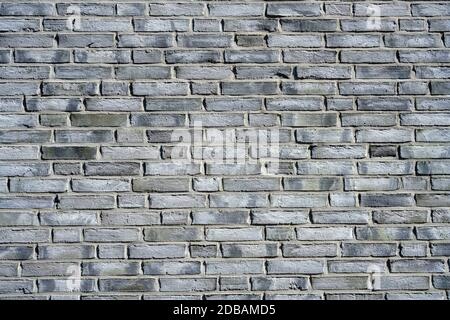 Background from a clean gray brick wall Stock Photo