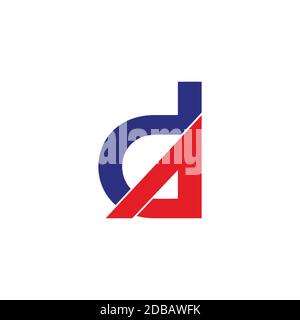 abstract letter ad motion colorful arrow simple logo vector Stock Vector