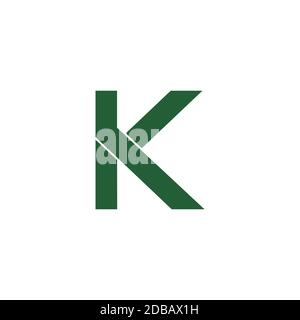 letter k simple geometric line symbol logo vector Stock Vector
