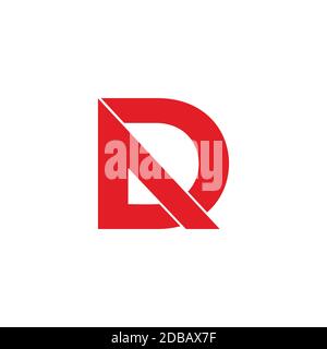 abstract letter ad arrow geometric simple logo vector Stock Vector