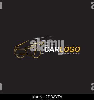 car logo design illustration vector template Stock Vector
