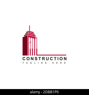 Building construction logo. modern template design. vector icon illustration Stock Vector