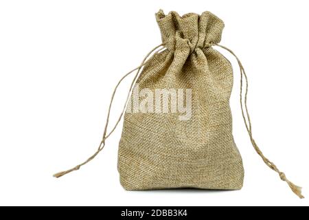 Sack bag on isolated white background Stock Photo