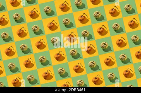 Full frame pattern with pumpkins Stock Photo