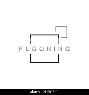 Tile Logo design vector template.Floor icon illustration Stock Vector