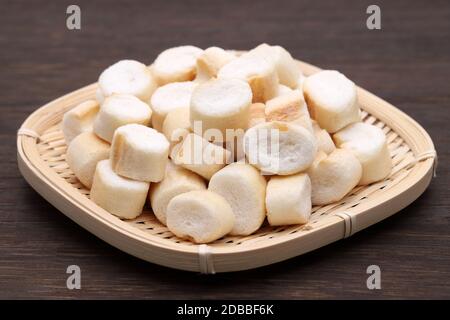 Traditional Japanese food, Fu made with gluten of wheat Stock Photo